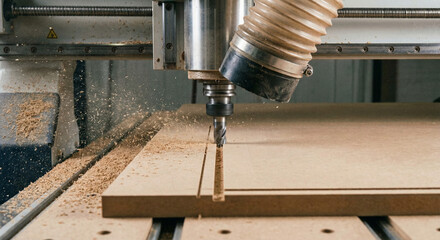 Machine working cnc. Generative AI
