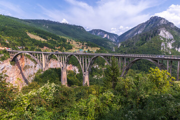 Fototapeta premium Durdevica Tara Bridge over Tara river