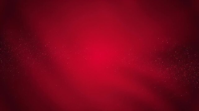 Abstract red fabric backdrop with smooth folds and texture