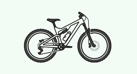 Fototapeta premium bicycle icon on white background