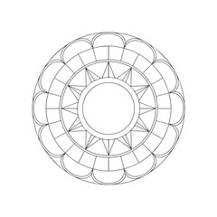 Mandala Pattern Stencil doodles sketch