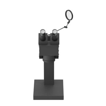 Stereoscopic microscope with adjustable light source for detailed observation and analysis