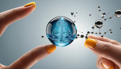 Fingers Hold Spherical Science Mystery