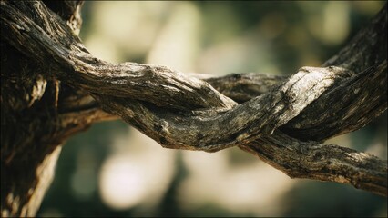 Braided Vines in Natural Light