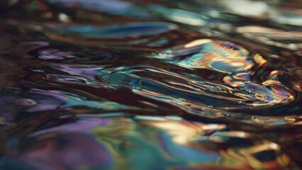 Iridescent Water Surface Texture