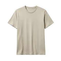 Fototapeta premium Beige crew neck t-shirt on