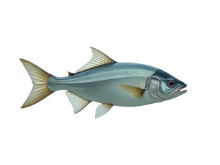 Fototapeta premium A fish suspended in the air with no visible support or water nearby