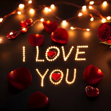 I Love You. Ich Liebe Dich. Ti Amo