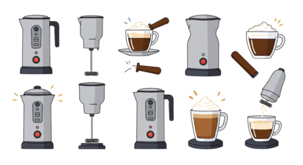 Various Coffee Brewing Equipment and Accessories.