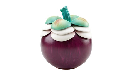 Stylized Mangosteen Sculpture