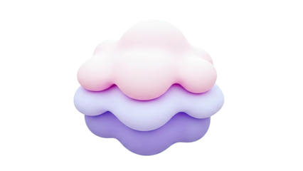 Stacked Pastel Clouds