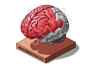 Understanding Brain Inflammation Through Detailed Anatomical Medical Visualization