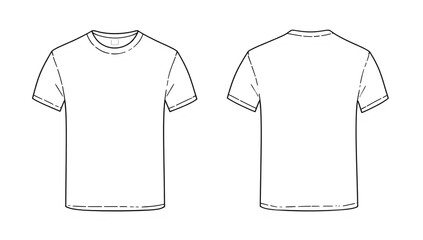 White Shirt Design Template For Men