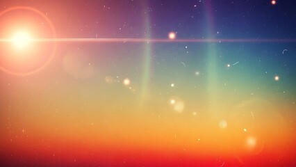 Obraz premium A vibrant abstract background with a warm gradient, light flares, and a subtle speckled texture