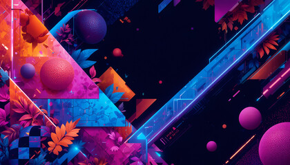 abstract background with colorful splashes, on  vibrant color, 