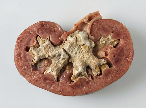 Staghorn Calculus Filling Renal Pelvis and Calyces