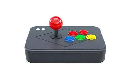 Retro Arcade Joystick with Colorful Buttons