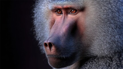 A male Hamadryas baboon a species from the Old World monkey family had diverse representations in ancient Egyptian religion