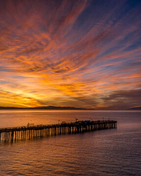 Historic Captiola Wharf at sunrise