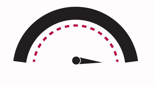 speedometer icon animation simple flat