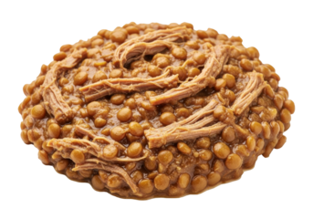 round sesame cookie with sesame seeds and caramel glaze