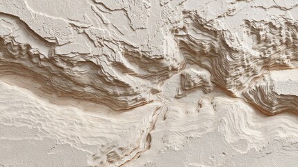 Obraz premium Abstract Layered Texture with Soft Cream and Brown Tones