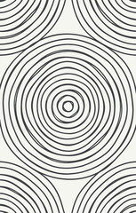 Concentric Circles Pattern Seamless Background.