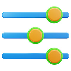 Fototapeta premium 3D Illustration Settings