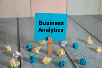 RETAIL ANALYTICS text, inscription with pen and calculator. Retail analytics word