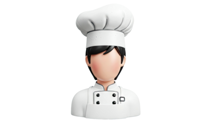 Stylized Chef Character Icon