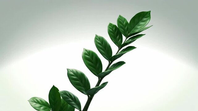 Accelerated Plant Growth Time Lapse Against a Bright Background