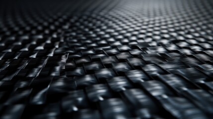 Fototapeta premium Textured Dark Surface with Woven Pattern and Light Reflections