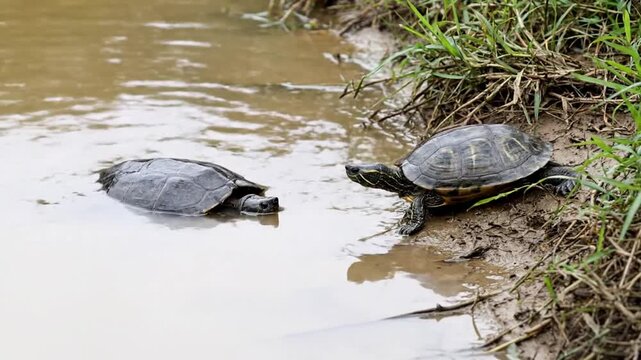 Turtles in water