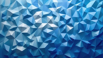 Obraz premium Textured Blue Geometric Background with Dynamic Triangular Shapes