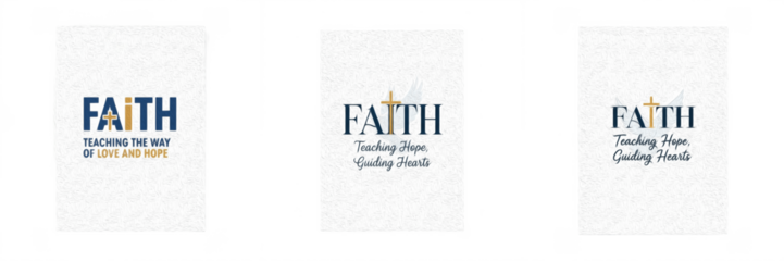 Religious message poster with faith-based teachings, inspirational quotes, and spiritual guidance isolated on white background