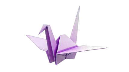 Purple Origami Crane