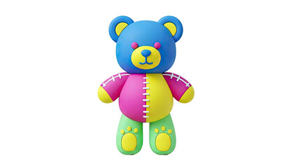 Colorful Teddy Bear Toy