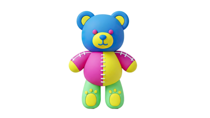 Colorful Teddy Bear Toy