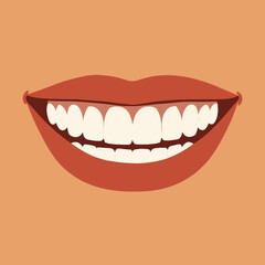 Obraz premium Perfect white teeth alignment smile