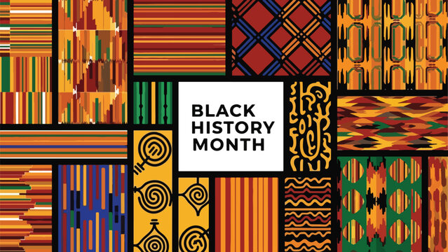 Colorful patterns celebrate Black History Month