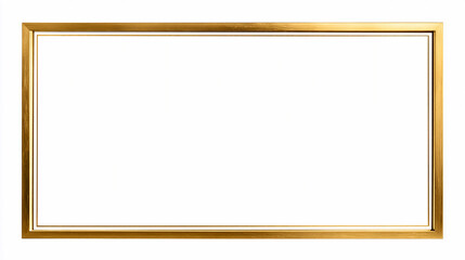 Empty rectangular frame resting on a plain surface