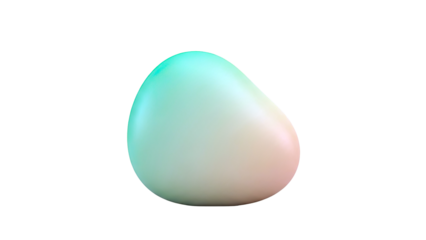 Abstract Smooth Blob with Gradient Colors