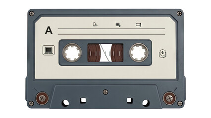 Fototapeta premium Cassette tape with icons for data and download