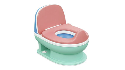 Pink and Teal Toddler Potty Training Toilet