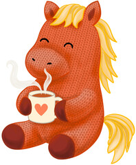 머그컵든 말인형