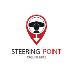 steering point icon logo design