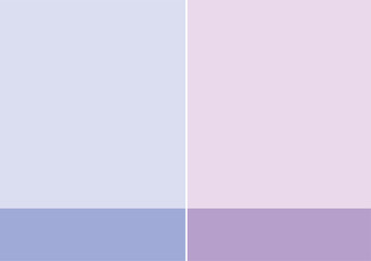 Obraz premium minimalist geometric split background of soft pastel blue and calming purple shades, for modern design templates
