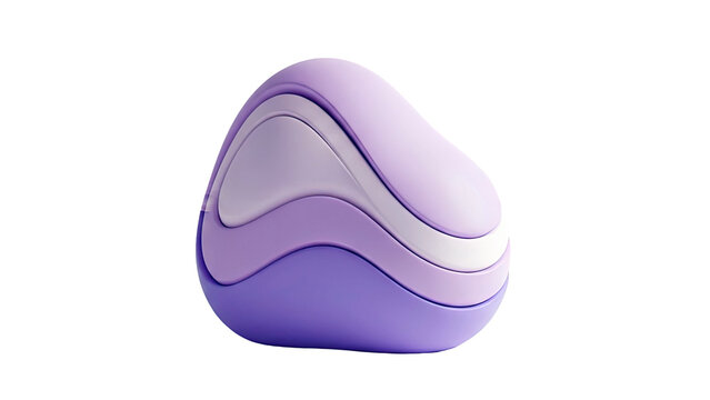 Abstract Layered Purple Object