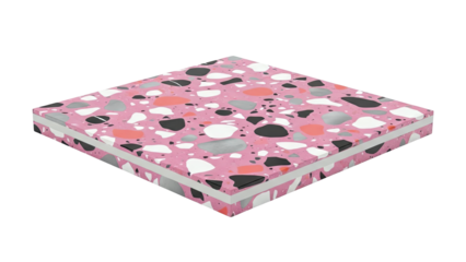 Pink Terrazzo Pattern Square
