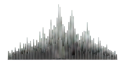 Abstract Vertical Rod Sculpture